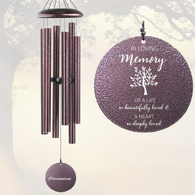 Personalized Memorial Wind Chimes,Custom Wind Chime,Sympathy Gift After Loss of Mom Dad or Loved One,Wind Chime Outdoor,Remembrance Gift