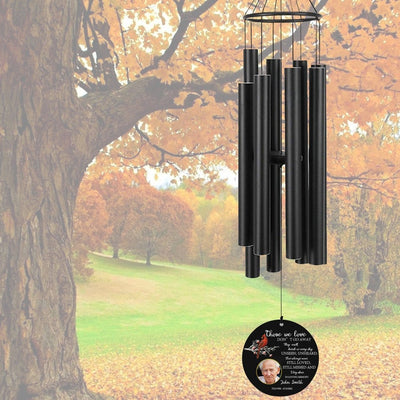 Personalized Memorial Wind Chimes for Loss of a Loved One,Customized Sympathy Wind Chimes With Photo,Memorial Gifts,in Memory of Mom Dad