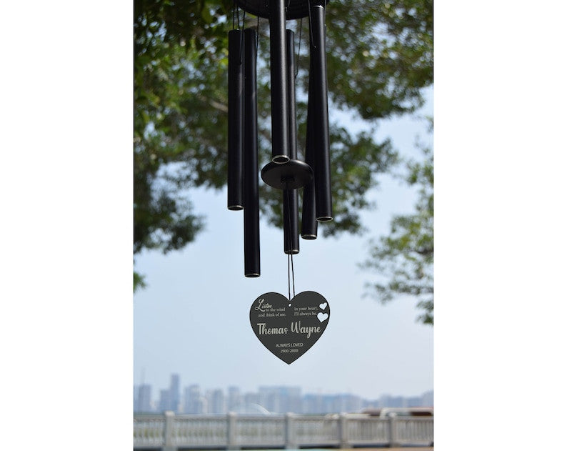 Personalized Listen to the Wind Memorial Chime | Personalized Memorial Wind Chime | In Memory of Wind Chime | Personalized Wind Chime