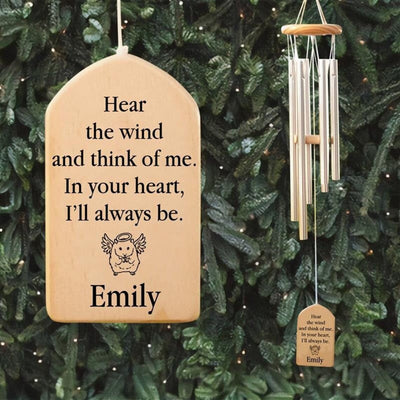 Loss of Hamster Memorial Wind Chime, Personalized Hamster Wind Chime, Hamster Memorial Gifts, Hamster Loss Gift, Hamster Memorial Wind Chime