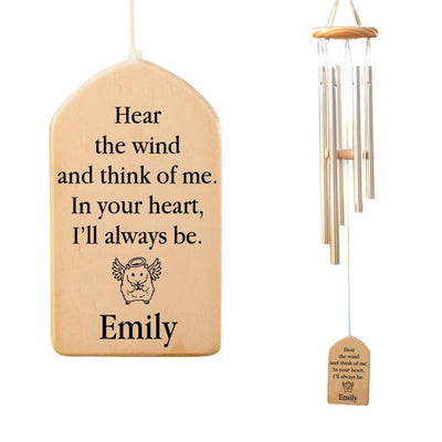 Loss of Hamster Memorial Wind Chime, Personalized Hamster Wind Chime, Hamster Memorial Gifts, Hamster Loss Gift, Hamster Memorial Wind Chime