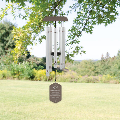 50th Anniversary Wind Chime | Personalized Anniversary Gift | 50th Anniversary Gift for Parents | Anniversary Gift for Couples
