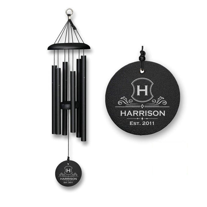Monogrammed Wind Chime, Authentic Corinthian Bells, Housewarming, Wedding Gift, New Home Memorial Wind Chime