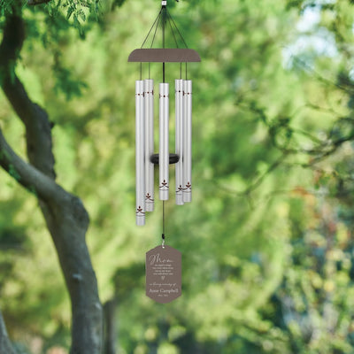 Personalized Mom Memorial Wind Chime | Mom Angel Wind Chime | Mom Loss Bereavement Gifts | Mother Memorial Gifts | Mom in Heaven Wind Chime