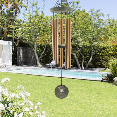 Personalized Memorial Wind Chimes,Customized Sympathy Chime,Bereavement/Memorial/Sympathy Gift in Memory of Loved One Loss of Mother Father