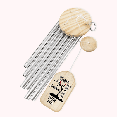 Personalized Cardinals Memorial Wind Chime Sympathy Gifts, Mom Gift Memorial Heaven, Cardinal Chime Chime