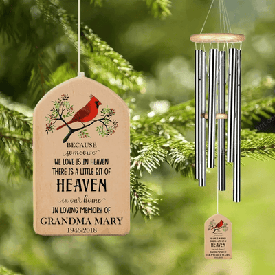 Red Cardinal Memorial Wind Chime, Someone We Love In Heaven, Memorial Keepsake, Loss of Mom, Funeral Gift, In Loving Memory, Sympathy Gift