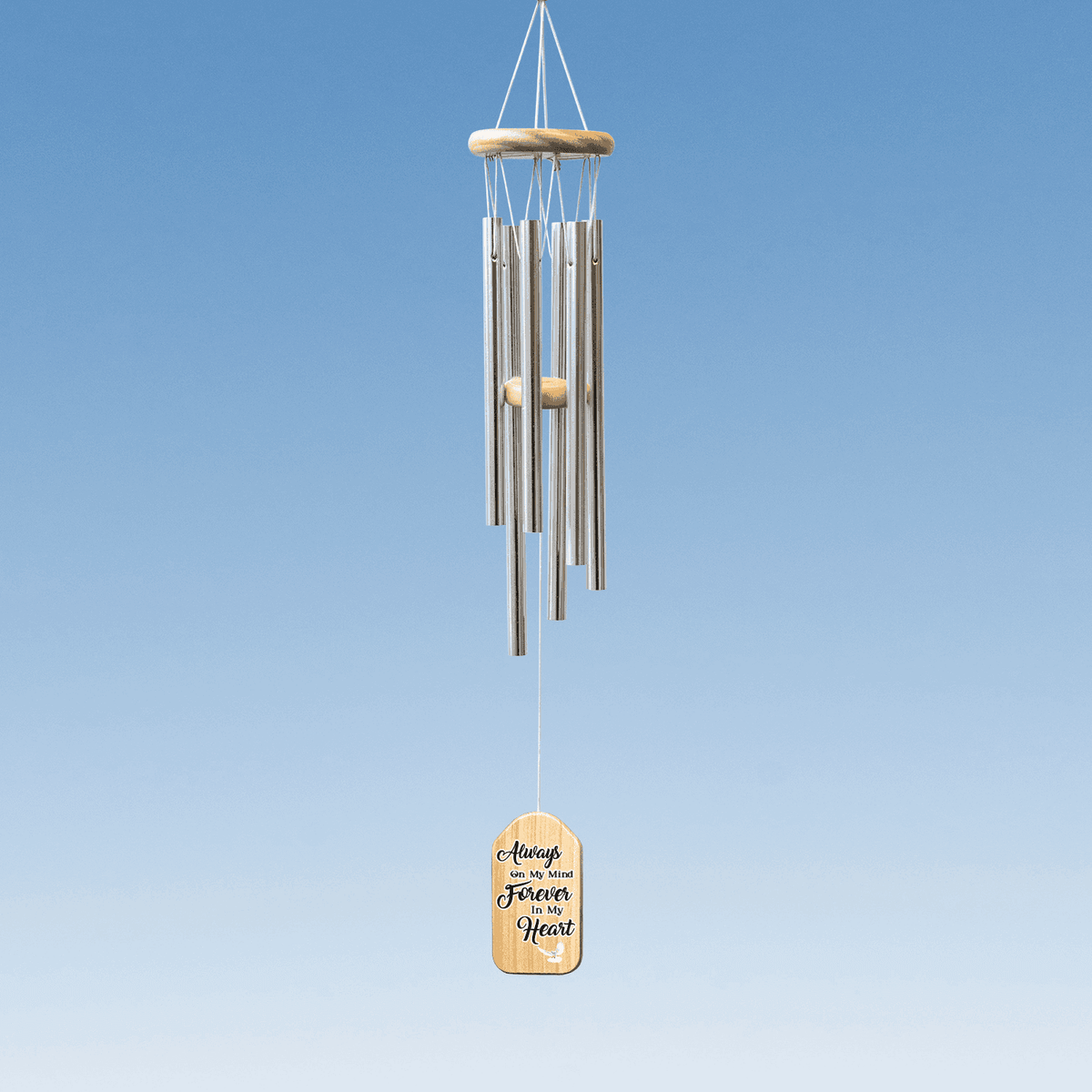 Personalized Memorial Wind Chimes, Mom Dad Memorial Gift - Loss of Father Mother Sympathy - Loving Upload Photo Memorial Wind Chimes