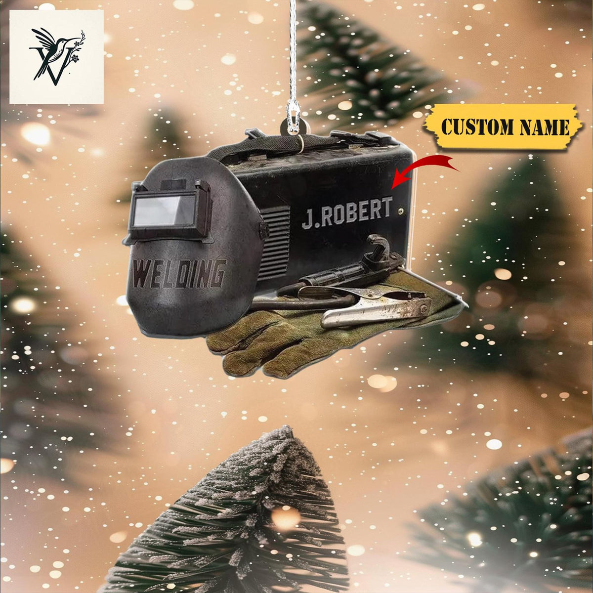 Personalized Welder Christmas Ornament 2D 2024 Welder Keepsake Welder Lovers Ornament,Gift For Welder, Christmas Ornament Welder Outfit