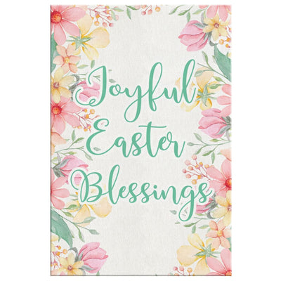Joyful Easter Blessings Home Decor Canvas Gallery Wrapped Canvas Framed Gift Idea, Easter Gifts