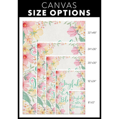 Joyful Easter Blessings Home Decor Canvas Gallery Wrapped Canvas Framed Gift Idea, Easter Gifts