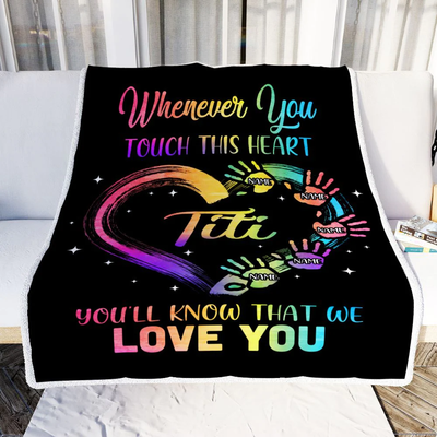 Personalized Titi Blanket From Niece Nephew We Love You Kids Titi Birthday Mothers Day Christmas Customized Bed Fleece Throw Blanket