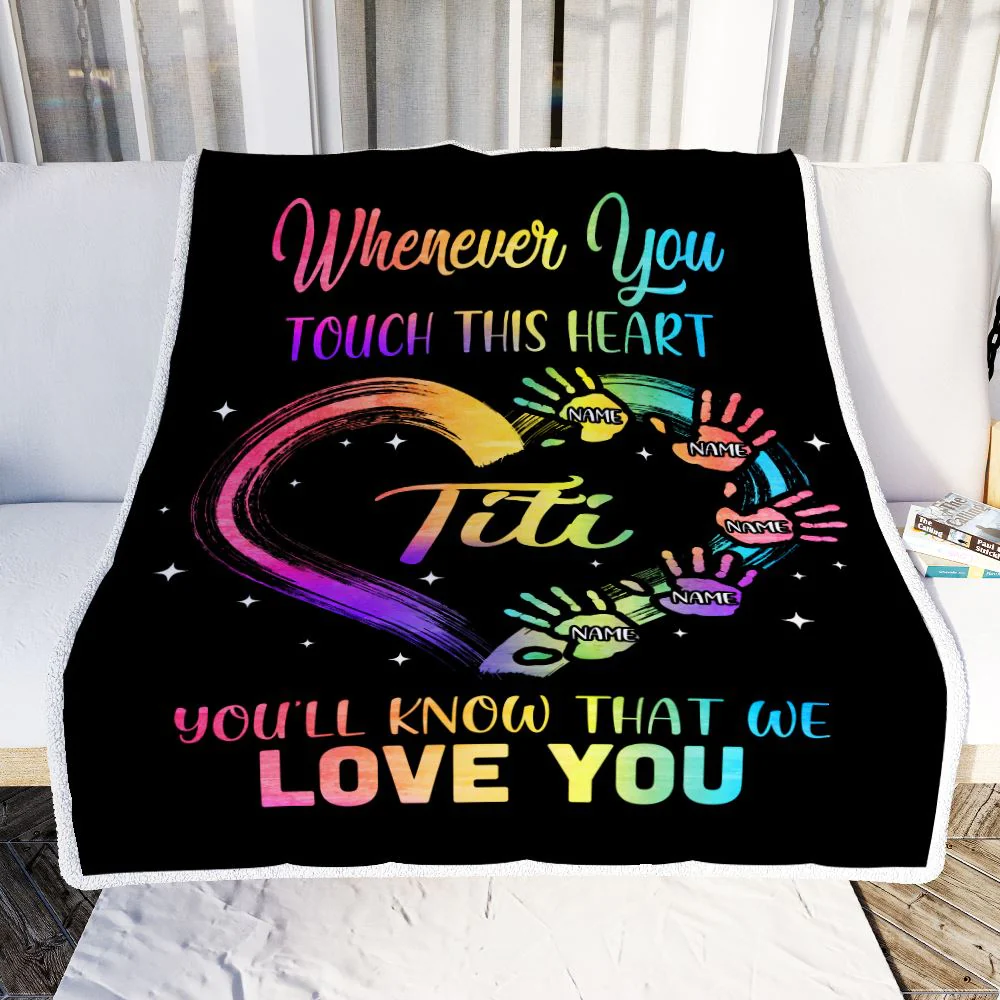 Personalized Titi Blanket From Niece Nephew We Love You Kids Titi Birthday Mothers Day Christmas Customized Bed Fleece Throw Blanket