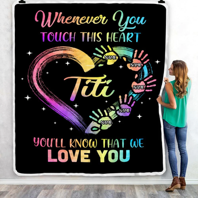 Personalized Titi Blanket From Niece Nephew We Love You Kids Titi Birthday Mothers Day Christmas Customized Bed Fleece Throw Blanket