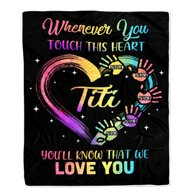 Personalized Titi Blanket From Niece Nephew We Love You Kids Titi Birthday Mothers Day Christmas Customized Bed Fleece Throw Blanket