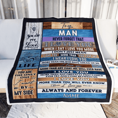 Personalized To My Husband Boyfriend Blanket From Wife Girlfriend You are My Life Husband Anniversary Valentines Wedding Christmas Fleece Throw Blanket
