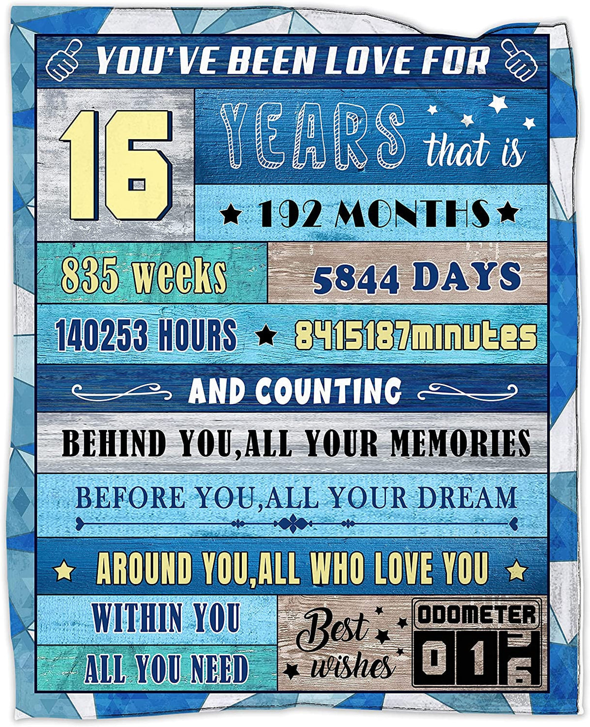 16th Birthday Blanket Birthday Gift For Girls Boys Birthday Blanket Gift For 16 Years Old Teen Flannel Throw Blanket 16th Birthday Gifts