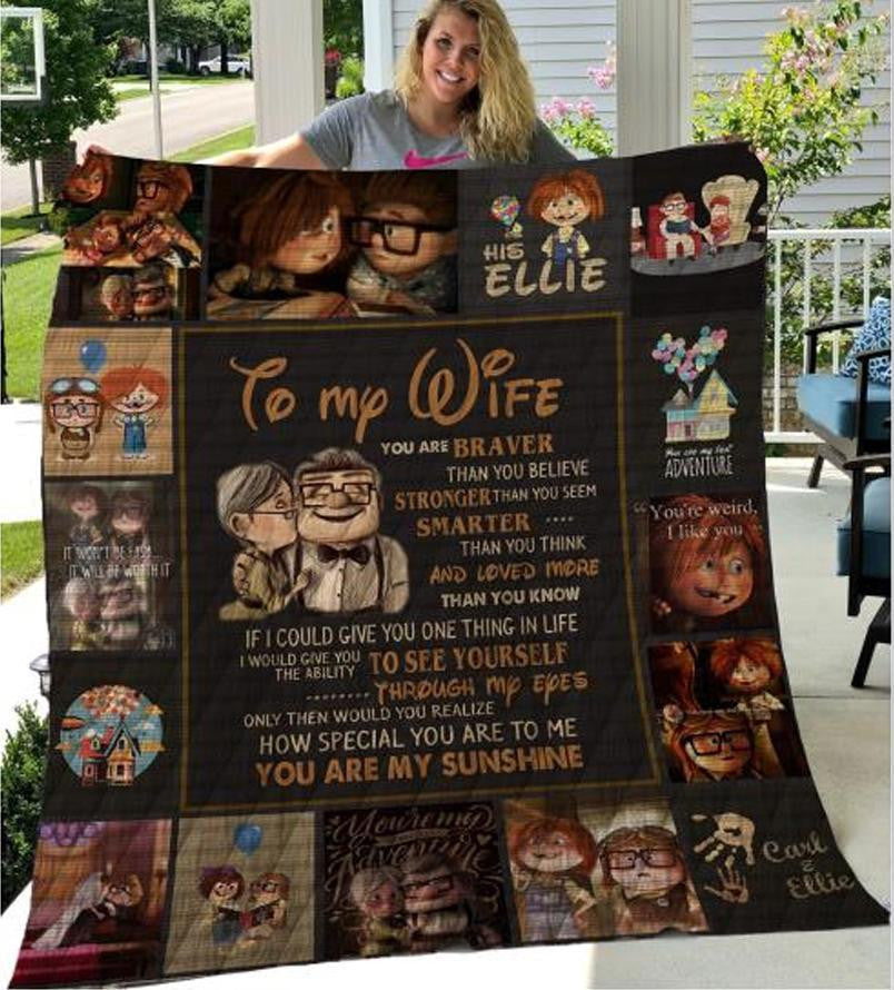 To My Wife Blanket - Never Forget That How Special You Are To Me I Love You Always Christmas Birthday Anniversary Personalization Gift For Her