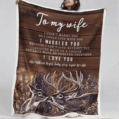 To My Wife Blanket - Never Forget That How Special You Are To Me I Love You Always Christmas Birthday Anniversary Personalization Gift For Her