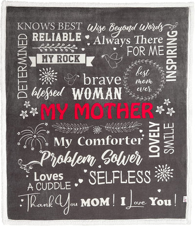 Custom Blanket For Mom- To My Mom Blanket From Daughter Birthday Valentine Wedding Patrick Anniversary Christmas Gift For Her