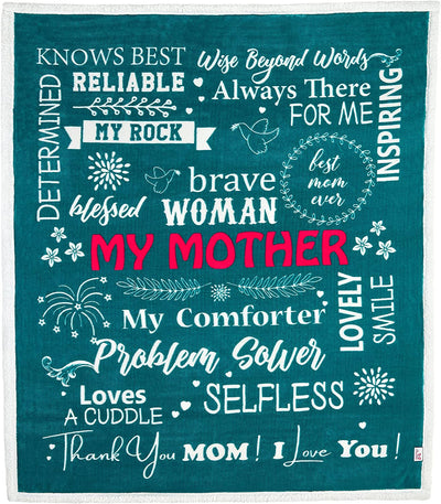 Custom Blanket For Mom- To My Mom Blanket From Daughter Birthday Valentine Wedding Patrick Anniversary Christmas Gift For Her
