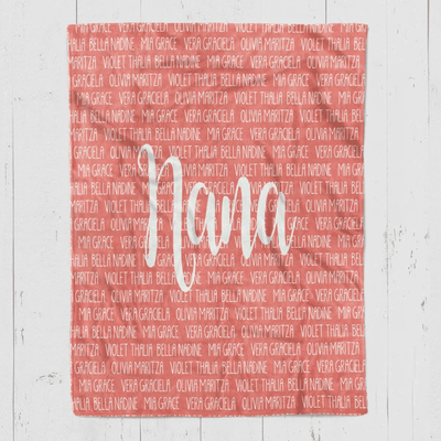 Personalized Grandma Blanket Mom Blanket Mothers Day Gift Idea