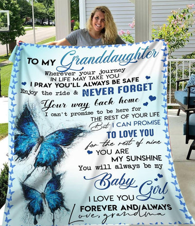 Grandma Nickname - To My Granddaughter Blanket