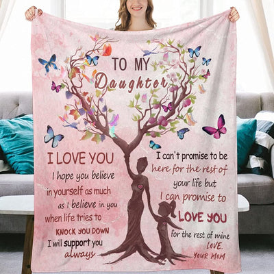 Tree of Life Mother and Daughter Blanket Gift for Daughter To My Daughter Blanket