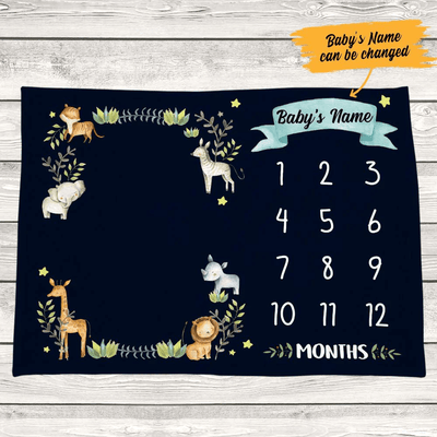 Personalized Animal Baby Blanket, Best Blankets for Baby