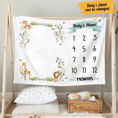 Personalized Animal Baby Blanket, Best Blankets for Baby