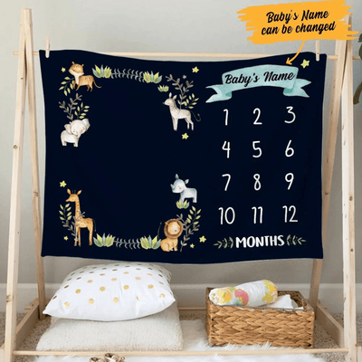 Personalized Animal Baby Blanket, Best Blankets for Baby