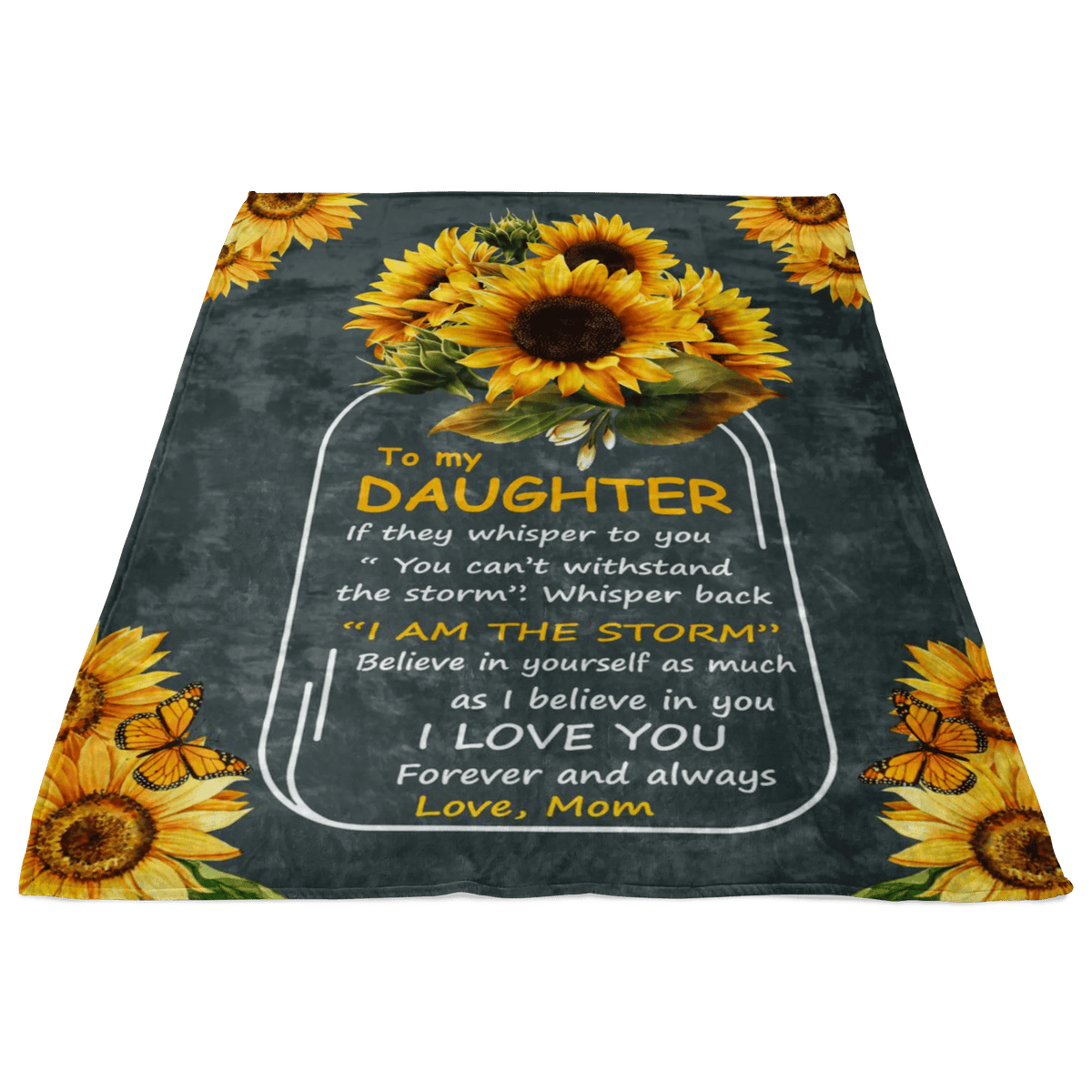 To My Daughter - Sunflower Blanket