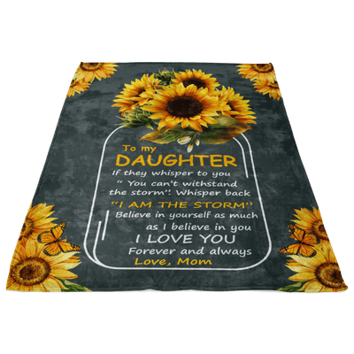 To My Daughter - Sunflower Blanket