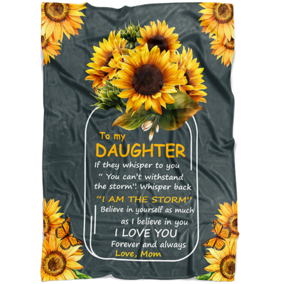 To My Daughter - Sunflower Blanket