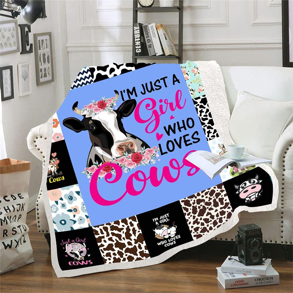 Just A Girl Who Love Cow - Blanket