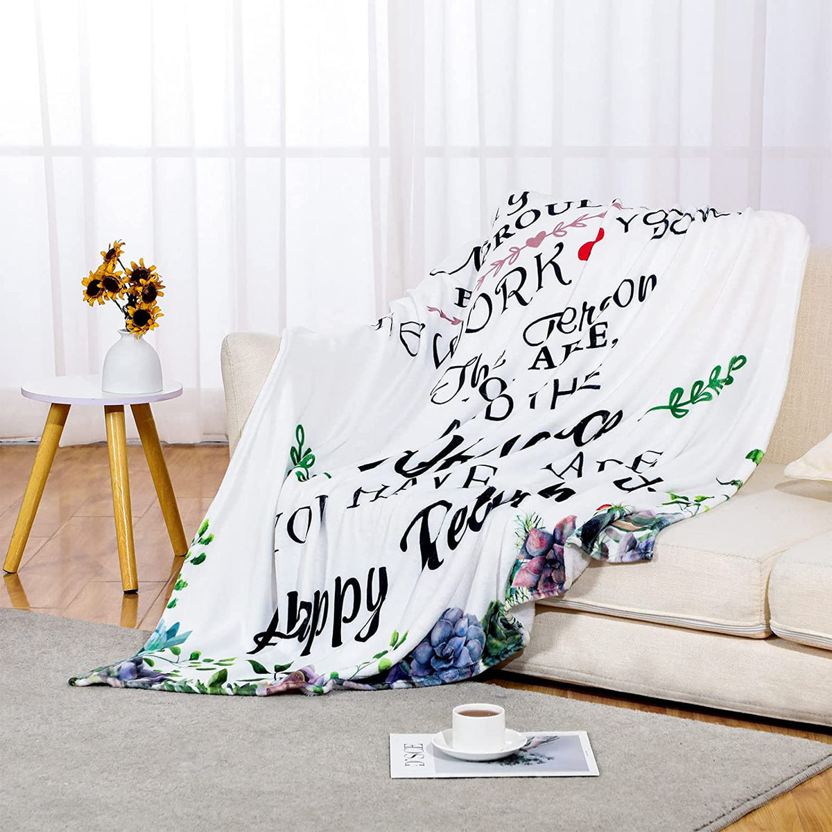 Happy Retirement Gifts For Women Men Blanket 60 X 50 Inches Retired Throw Blankets Flannel Blanket Retirement Gifts Lightweight Shaggy Blankets Home Decor For Nurse Coworker Friend Gifts Bedding Sofa