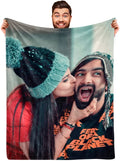 Personalized Photo Blankets for Girlfriend Boyfriend Couple Blanket Gift