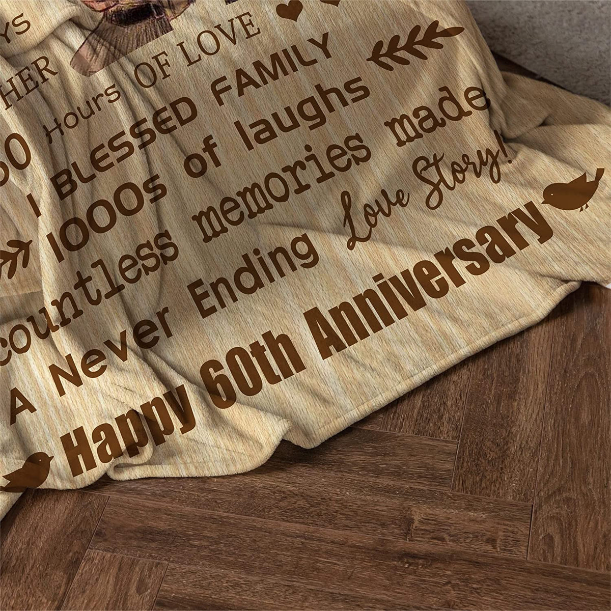 50th Anniversary Blanket Gifts 25 Years of Marriage Gifts for Dad Mom Friends Grandparents - 30th Wedding Anniversary Blanket Gifts for Husband Wife