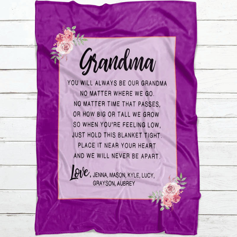Personalized Blanket Gift for Grandma Blanket