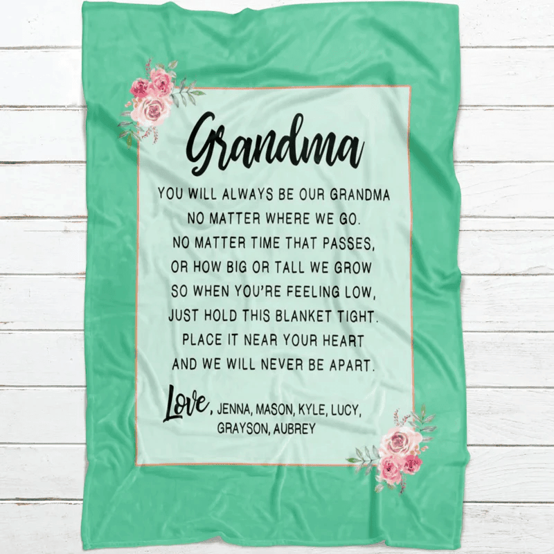 Personalized Blanket Gift for Grandma Blanket