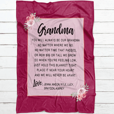 Personalized Blanket Gift for Grandma Blanket