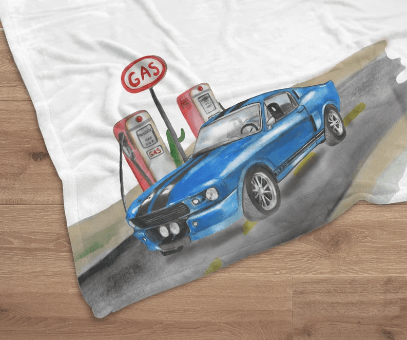 Car Milestone Blanket Vintage Car Milestone Personalized Baby Blanket Race Car Baby Boy Month Blanket Newborn Gift Baby Shower Gift