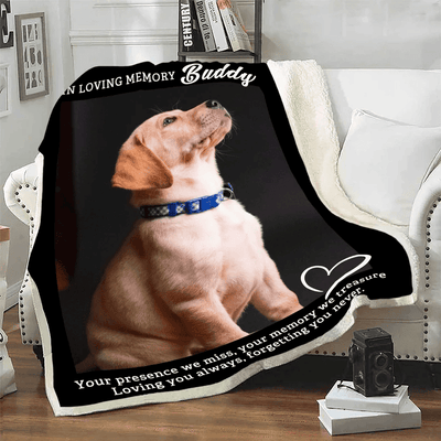 Customized Blanket For Pet Lovers Gift For Birthday Christmas Custom Photo Blanket For Pet Memorial Pet Blanket Pet Collage Fleece Blanket