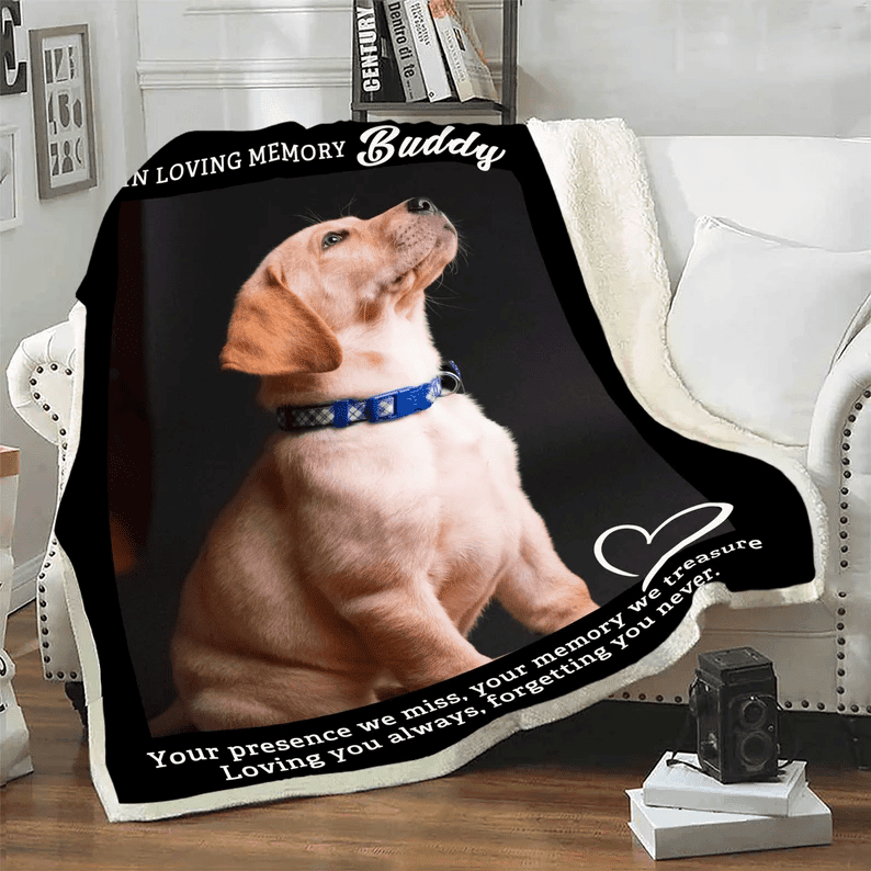 Customized Blanket For Pet Lovers Gift For Birthday Christmas Custom Photo Blanket For Pet Memorial Pet Blanket Pet Collage Fleece Blanket