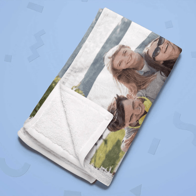 Personalized Photo Blanket For Friend/Sister For Friendship Day, Best Friends Because Of You I Laugh A Little Harder, Custom Gift For Her