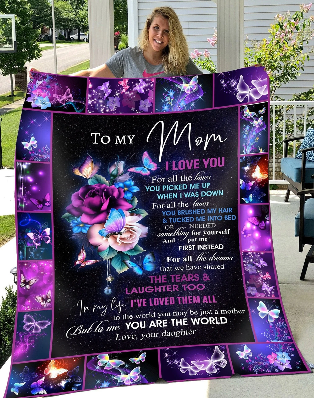 To My Mom Blanket, To My Mom Blanket From Daughter, To My Mom Fleece Blanket, Sherpa Blanket