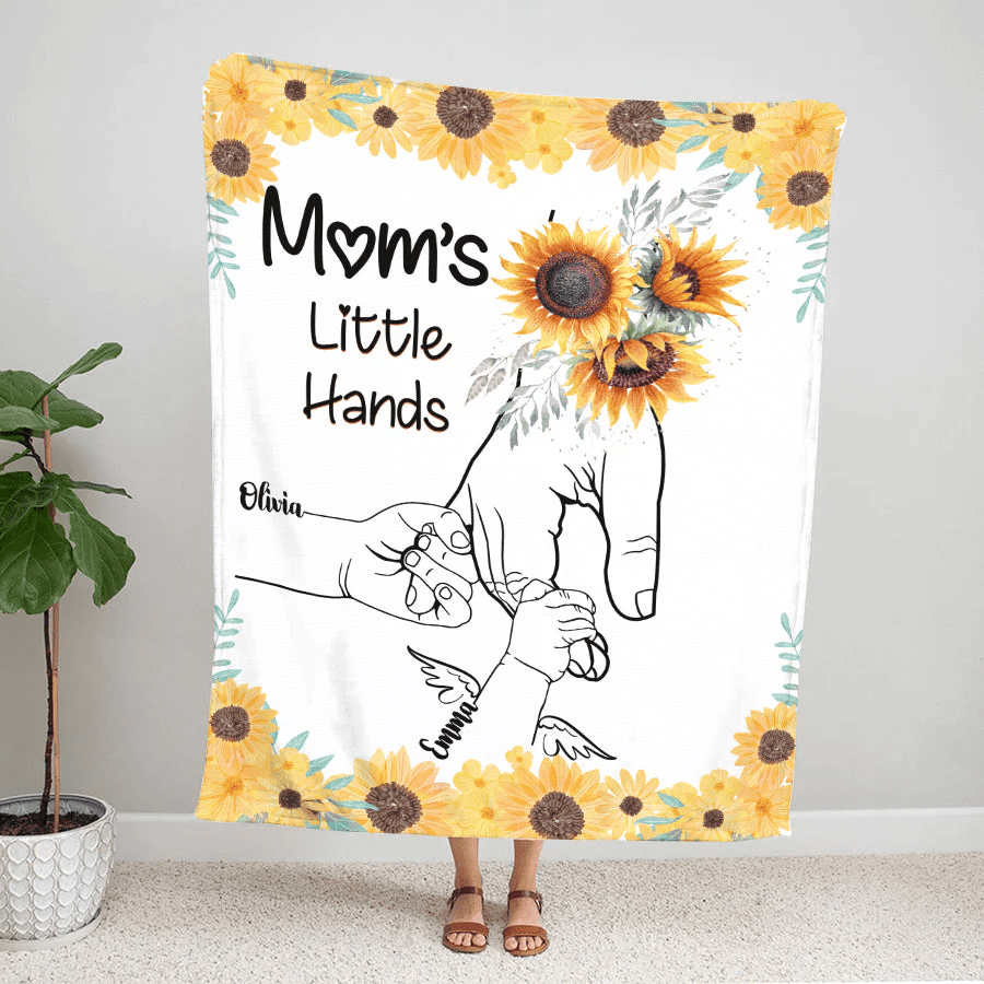 Mom Hands Kids Blanket