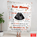 To My Mommy Blanket Custom Photo Blanket Mommy Blanket Mother's Day Gift For Mom