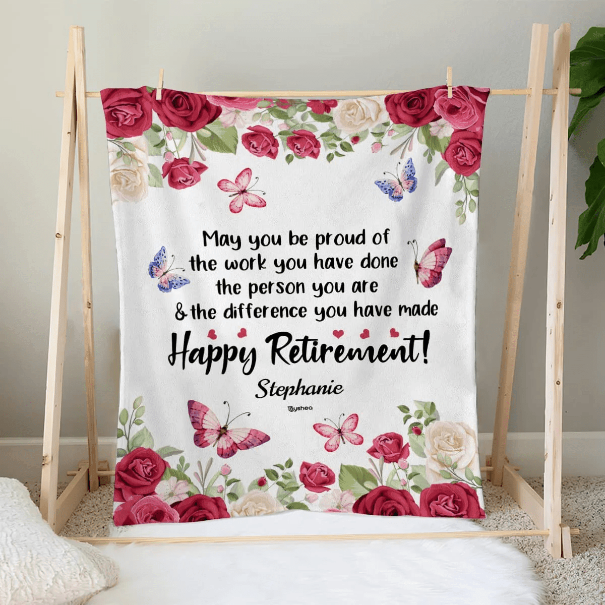 Happy Retirement Gifts For Women Blanket Personalized Retirement Gifts Soft Throw Blankets For Bedding Sofa Presents Idea For Retired Colleague Coworker Mom Grandma Friends Aunt