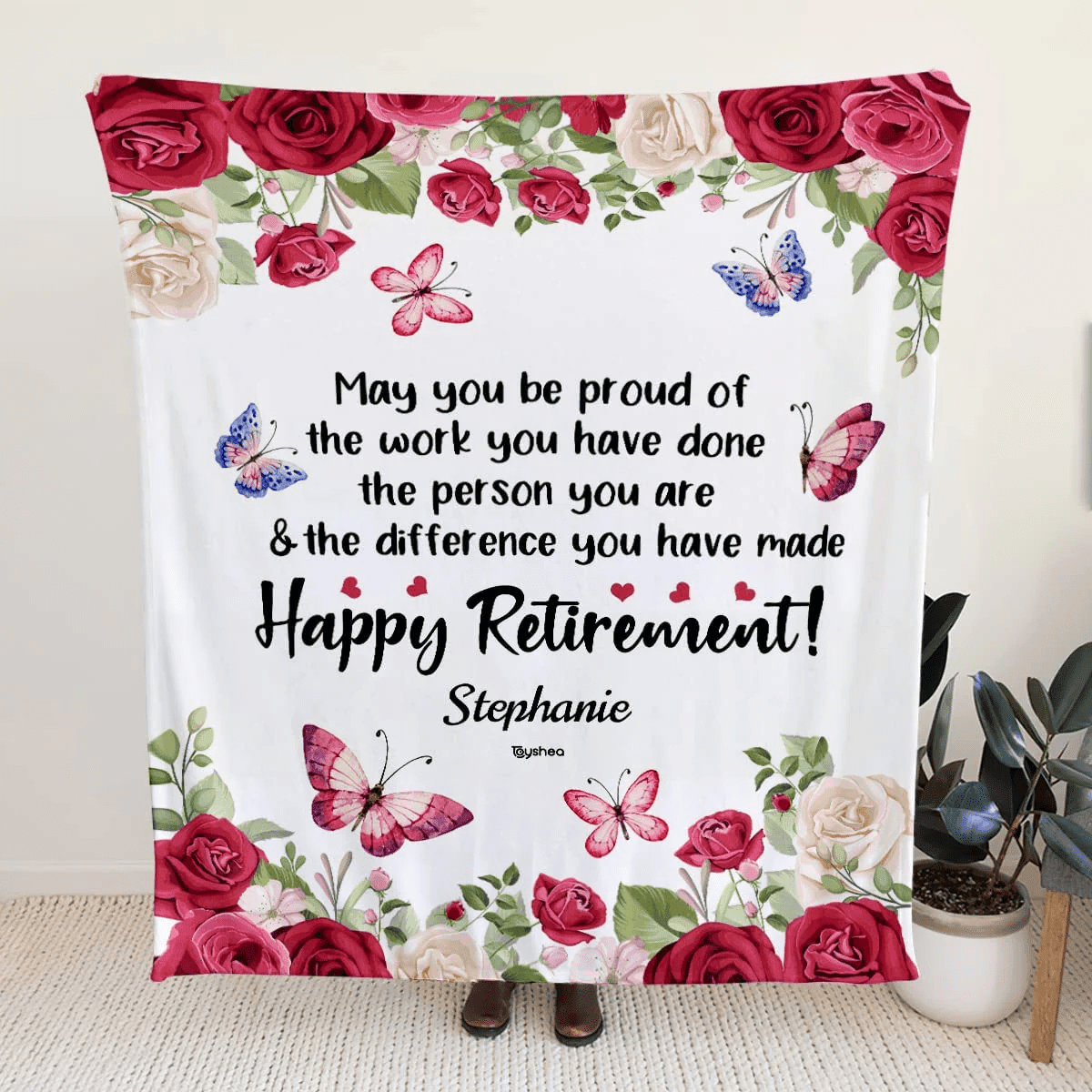 Happy Retirement Gifts For Women Blanket Personalized Retirement Gifts Soft Throw Blankets For Bedding Sofa Presents Idea For Retired Colleague Coworker Mom Grandma Friends Aunt